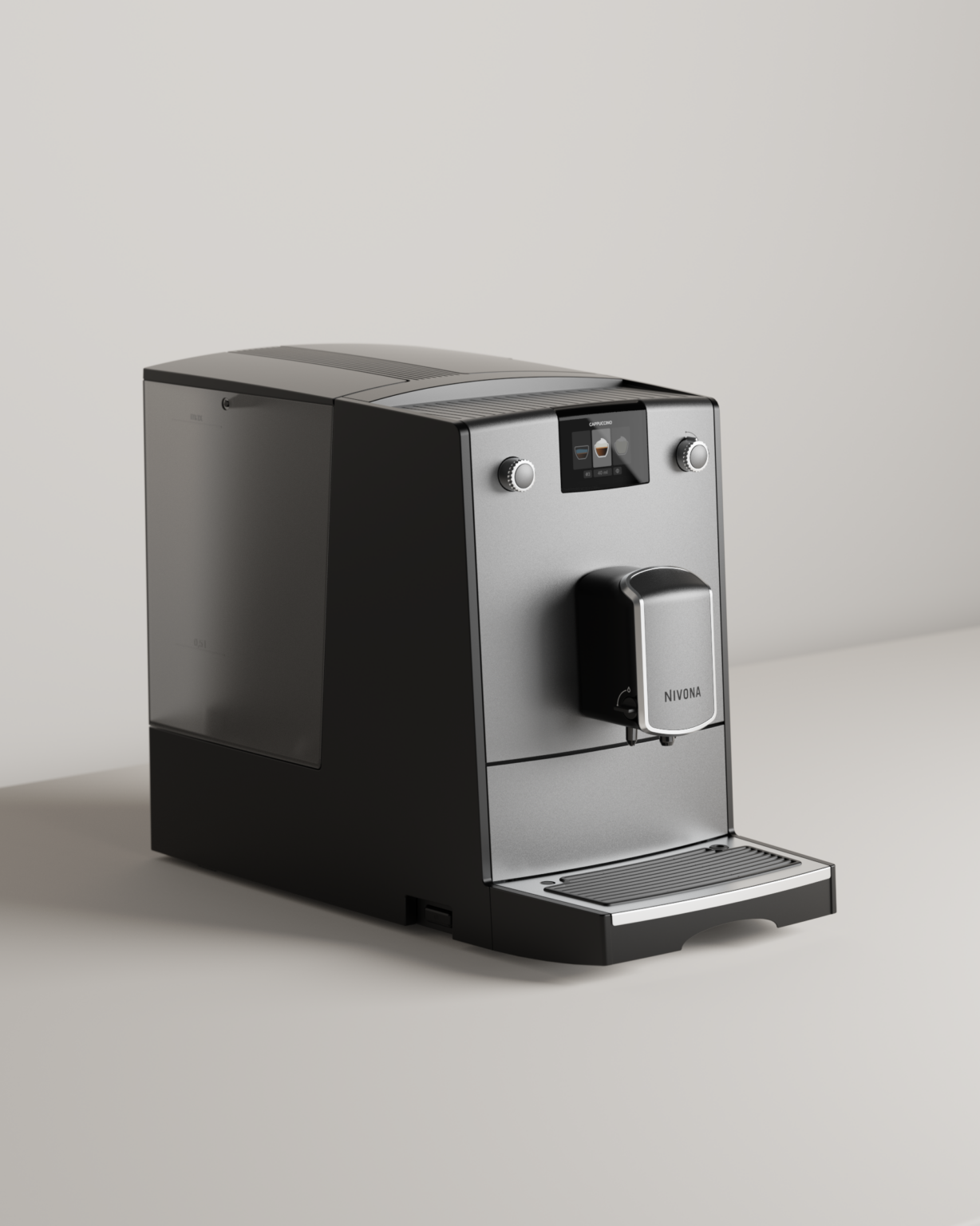 Kaffeemaschine mit Redesign des Auslaufs